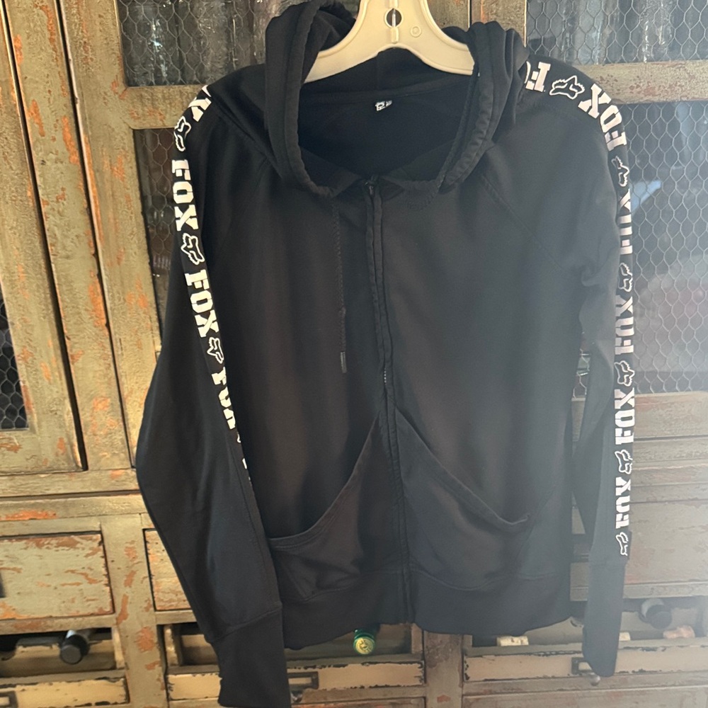 Fox Black Fleece Hoodie